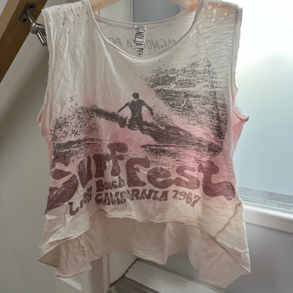 Magnolia Pearl Pink Surf Fest Muscle Tee